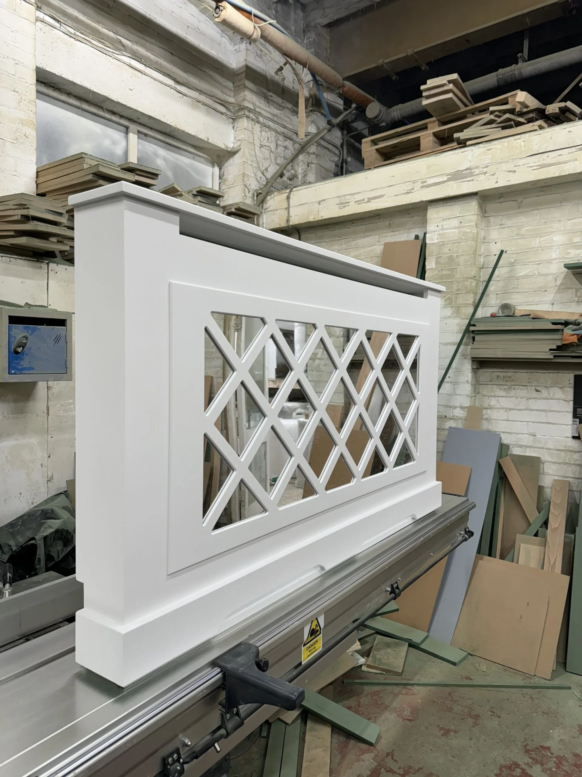 Diamond Fretwork Mirrored Heating Cover
