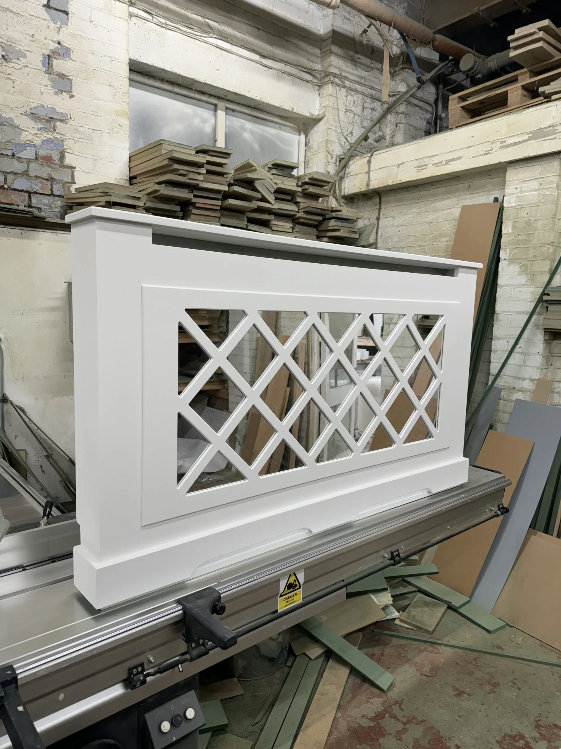 Diamond Fretwork Mirrored Heating Cover