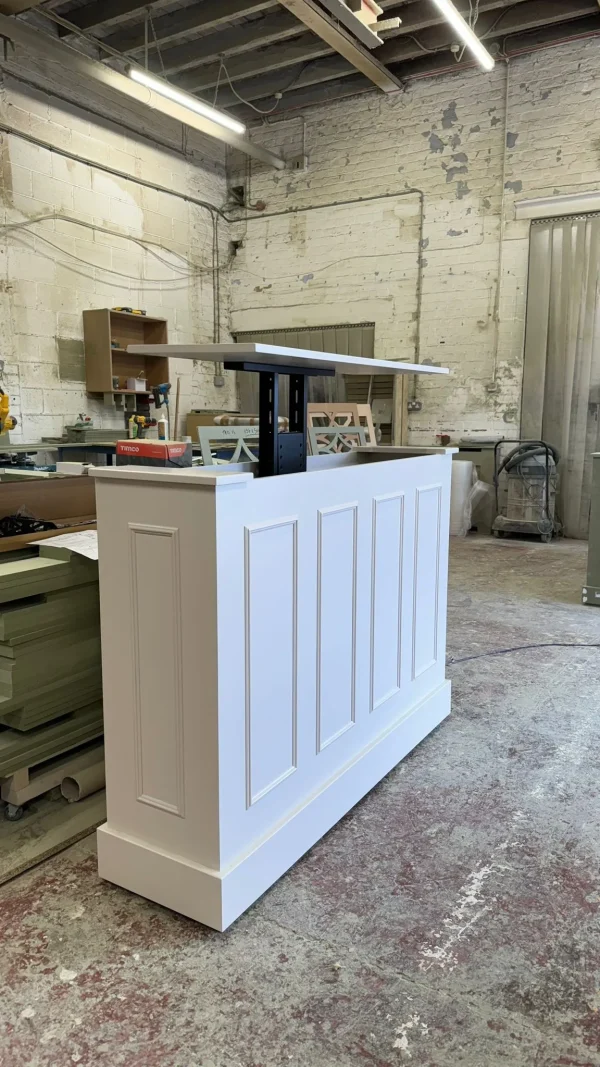 Panelled Motorised Lifting TV Cabinet