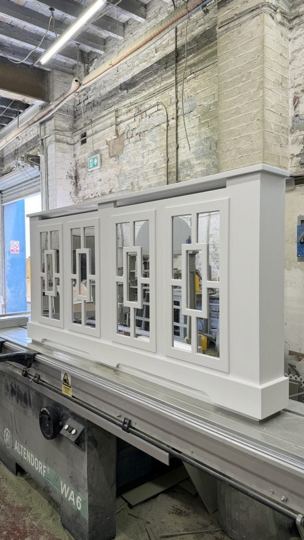 Rectangle Fretwork Mirrored Radiator Enclosure