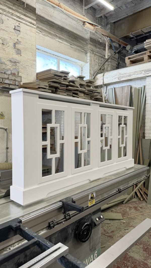 Rectangle Fretwork Mirrored Radiator Enclosure