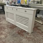 Radiator Cover with drawers and horizontal slats