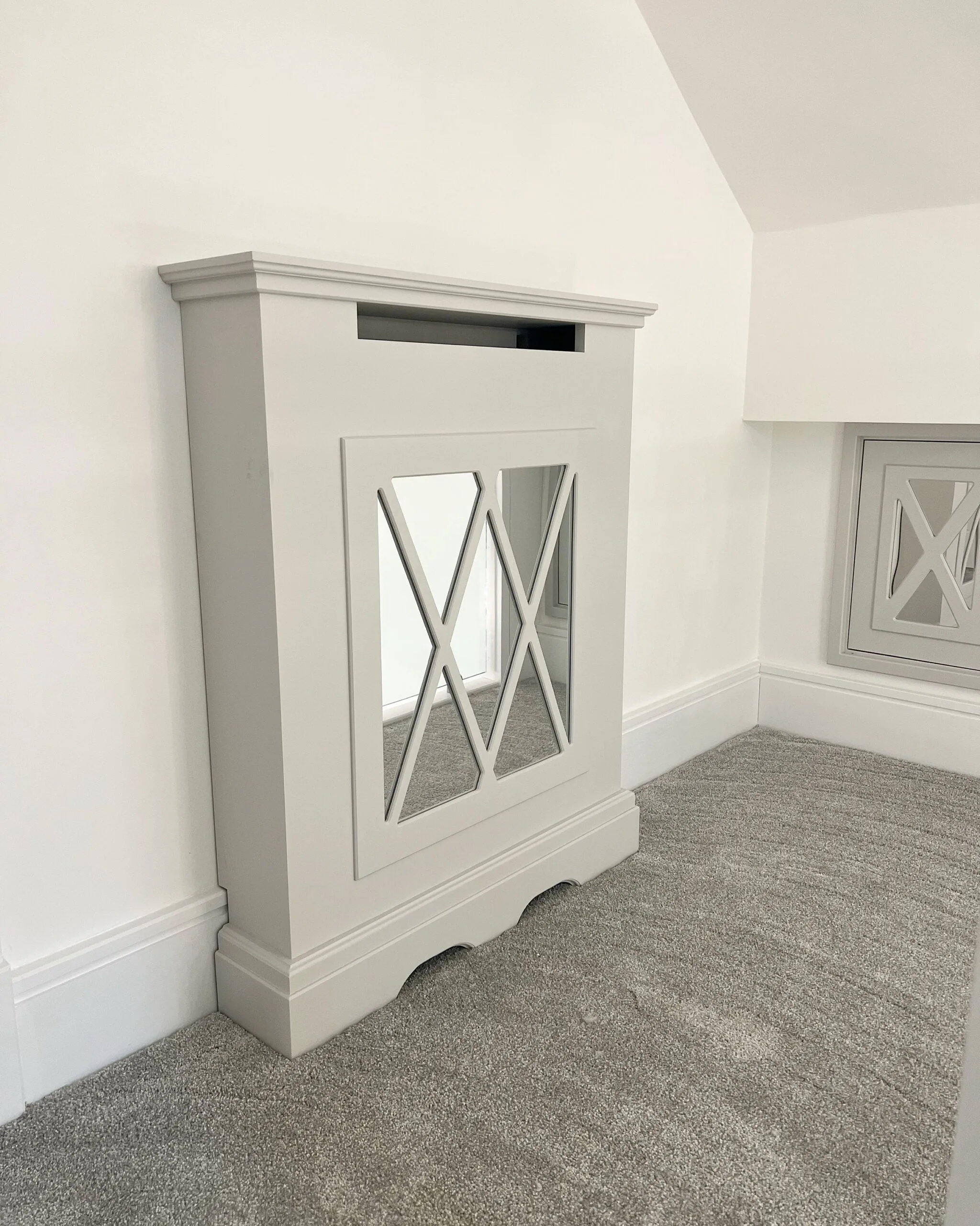 Bailey Mirrored Radiator Cover | Ammonite Finish | AUUnique