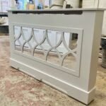 Bespoke Mirrored Radiator Cover, (Image, Railings Ammonite)