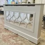Bespoke Mirrored Radiator Cover, (Image, Railings Ammonite)