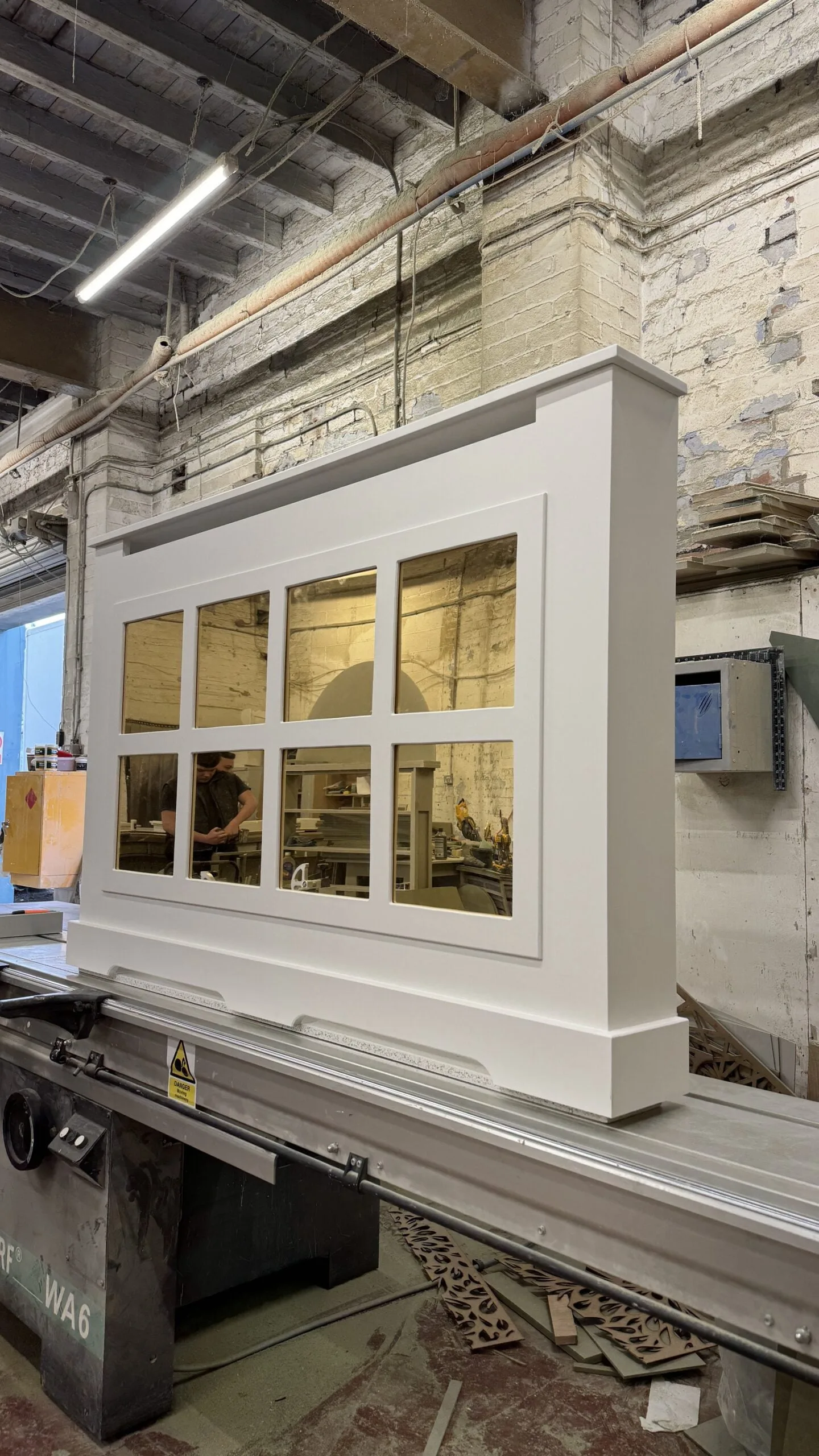 Grid Design Mirrored Radiator Cover | Bespoke Enclosures