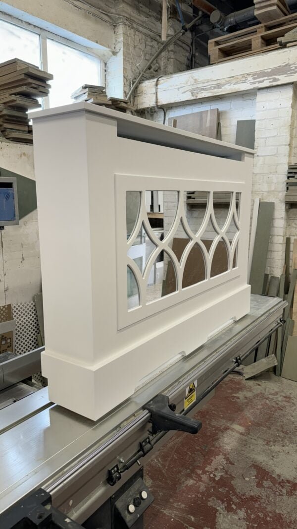 Elegant White Florence Mirrored Radiator Shield