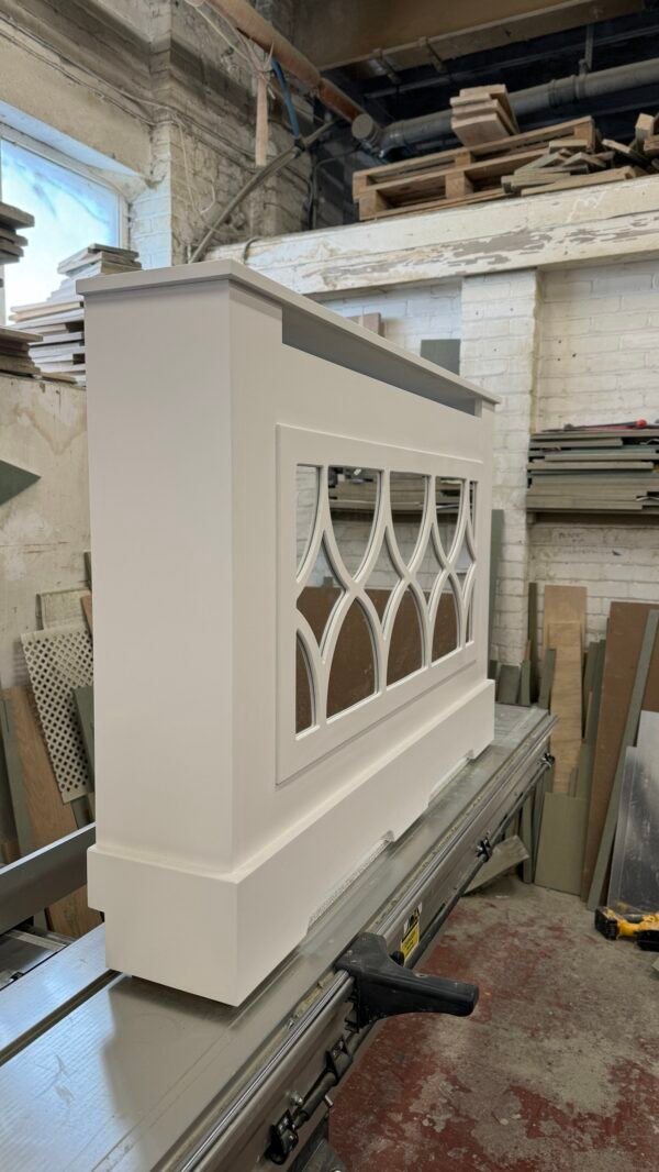 Elegant White Florence Mirrored Radiator Shield