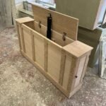 Solid Oak TV Stand, Motorised TV Box