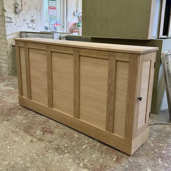 Solid Oak TV Stand, Motorised TV Box