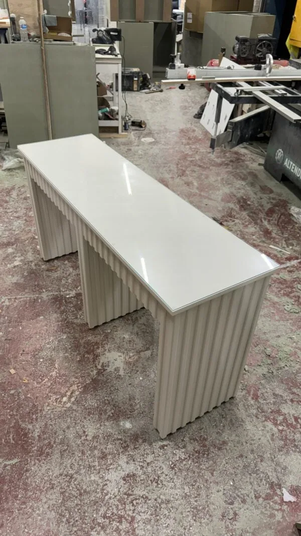 Bespoke Two-Person Reeded Nail Station
