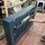 Bespoke Radiator Cover With Fold Down Door