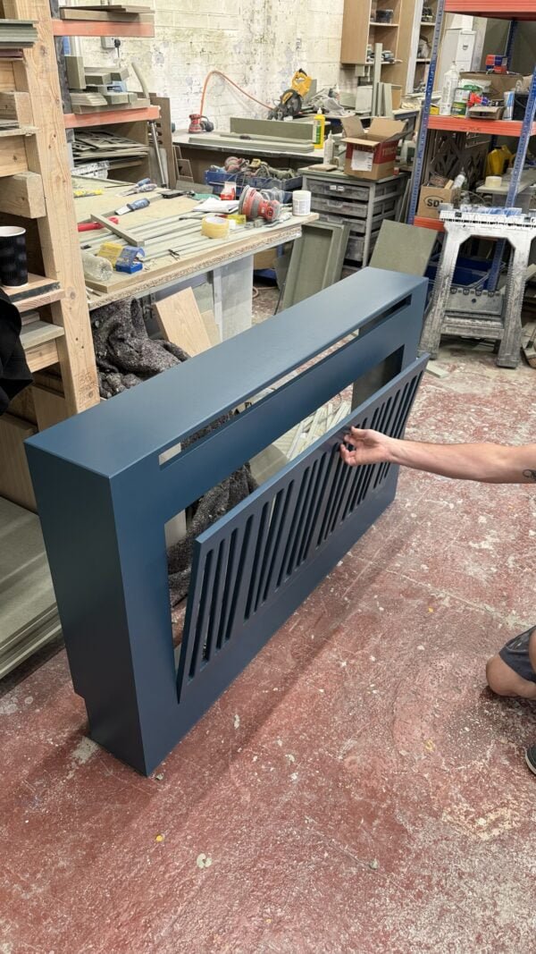 Bespoke Radiator Cover With Fold Down Door