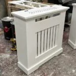 Bespoke Radiator Cover With Access Lid, Vertical Slat Design