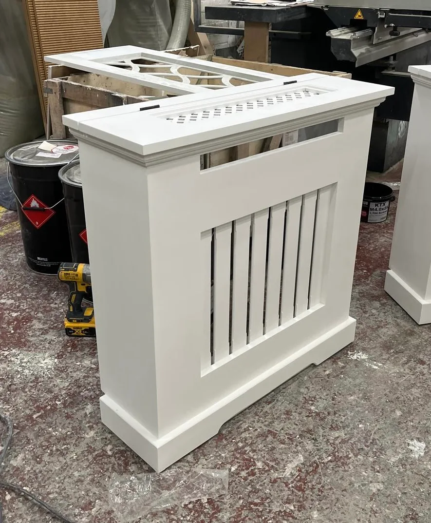 Bespoke Radiator Cover With Access Lid, Vertical Slat Design