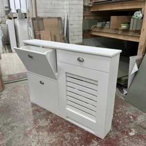 Shoe Storage Radiator Cover, With Drawers, Horizontal Design