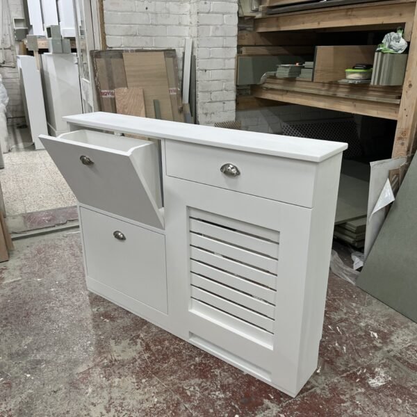 Shoe Storage Radiator Cover, With Drawers, Horizontal Design