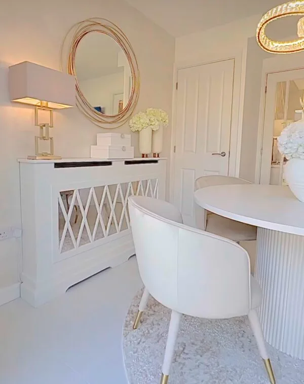 The Bailey Mirrored Radiator Cover, Mirrored Radiator Enclosure, Deluxe