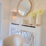 The Bailey Mirrored Radiator Cover, Mirrored Radiator Enclosure, Deluxe