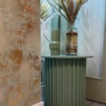 Luxury Side Table, Reeded Design