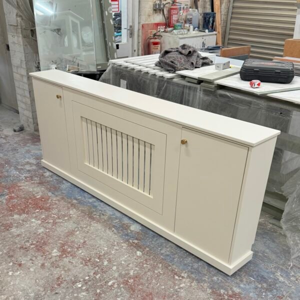 Handmade Radiator Cabinet, Unique Storage Radiator Cover, 85cm H x 225cm W x 26cm D