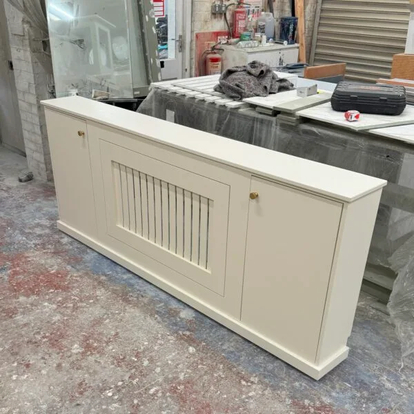 Handmade Radiator Cabinet, Unique Storage Radiator Cover, 85cm H x 225cm W x 26cm D