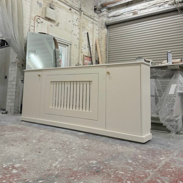 Handmade Radiator Cabinet, Unique Storage Radiator Cover, 85cm H x 225cm W x 26cm D