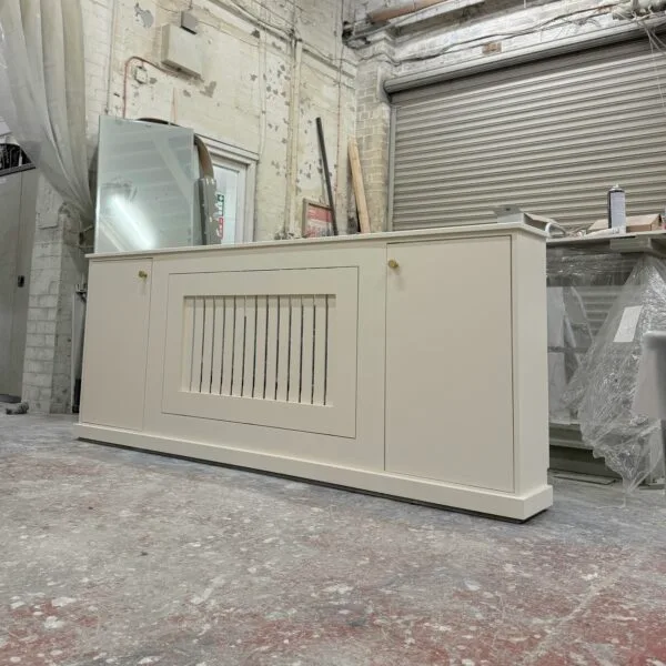 Handmade Radiator Cabinet, Unique Storage Radiator Cover, 85cm H x 225cm W x 26cm D