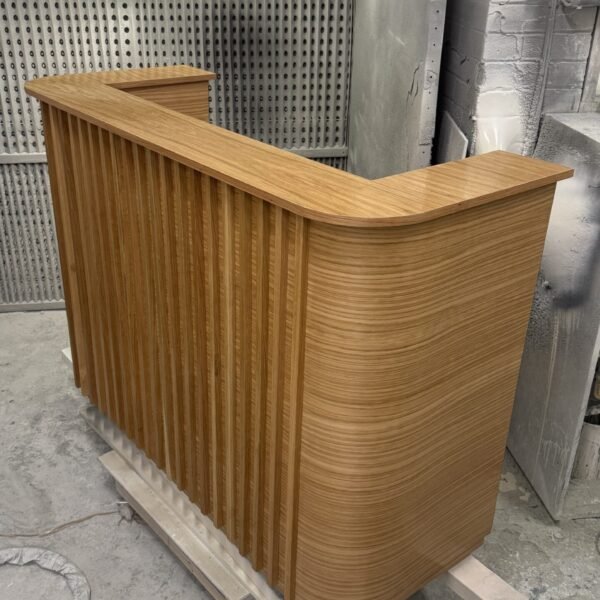 Luxury Reception Desk, Solid Oak Wood