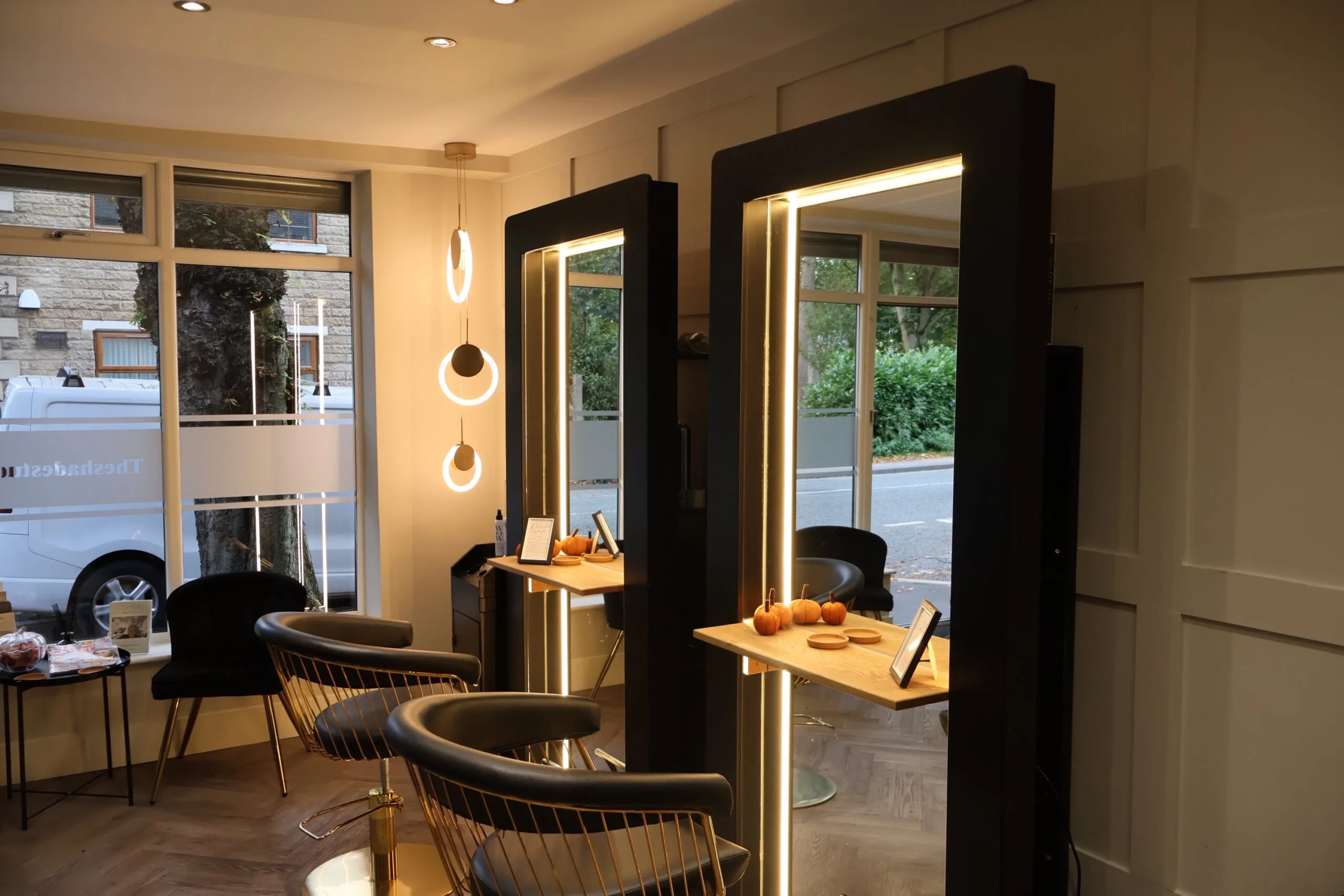 Bespoke Salon Mirror, LED Mirror, rear storage & LED lights