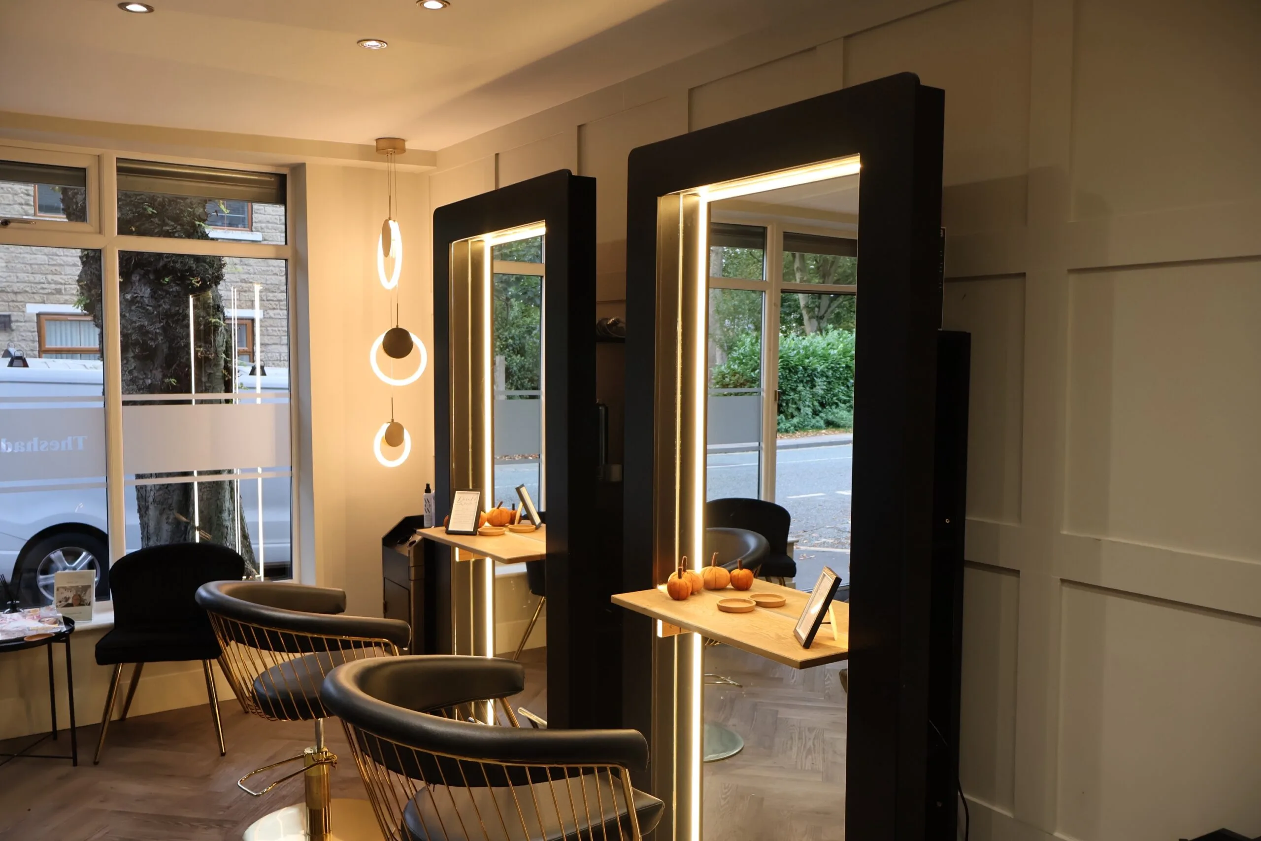 Bespoke Salon Mirror, LED Mirror, rear storage & LED lights