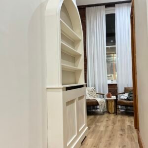 Curved Radiator Cover Bookcase, Curved Bookshelf