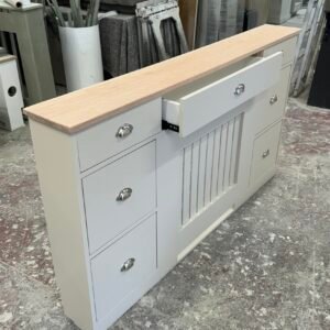 Radiator Cover with Shoe Storage & Drawers