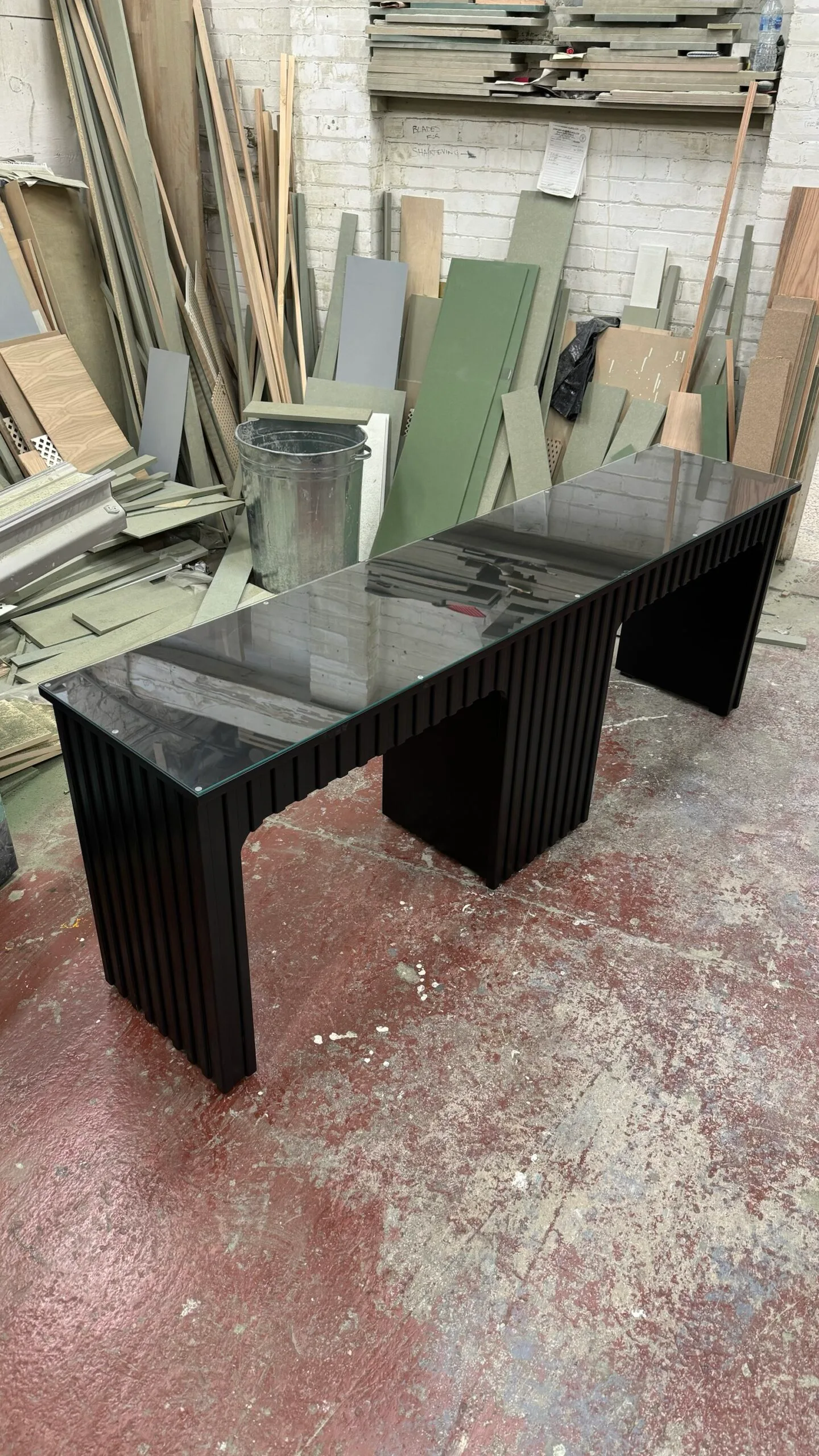 img_6697 Bespoke nail desk, manicure desk, reeded design two person station