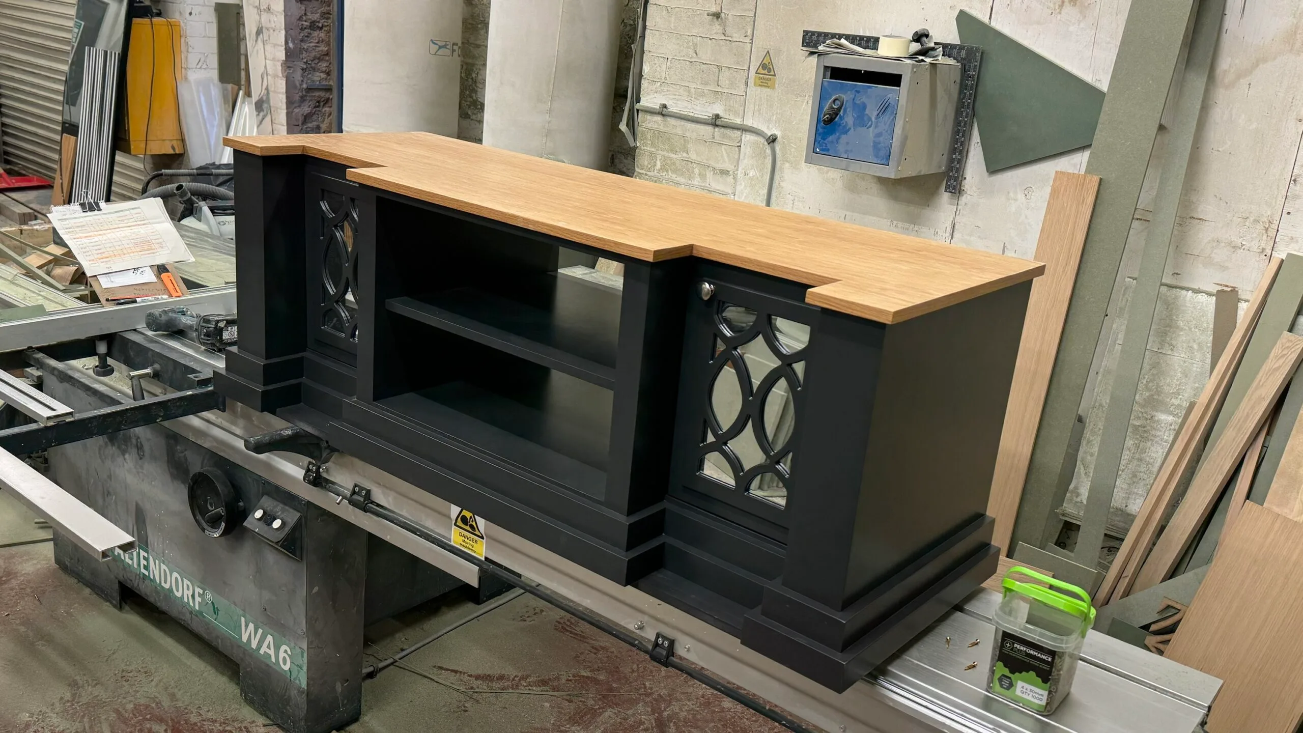Medium-Sized Mirrored Entertainment Centre