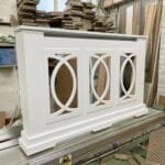 White Mirrored Radiator Cover