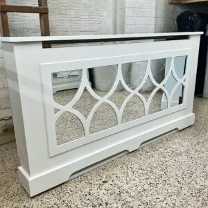 Medium Mirrored Radiator Cover, Florence Design 90cm H x 140cm W x 17cm D