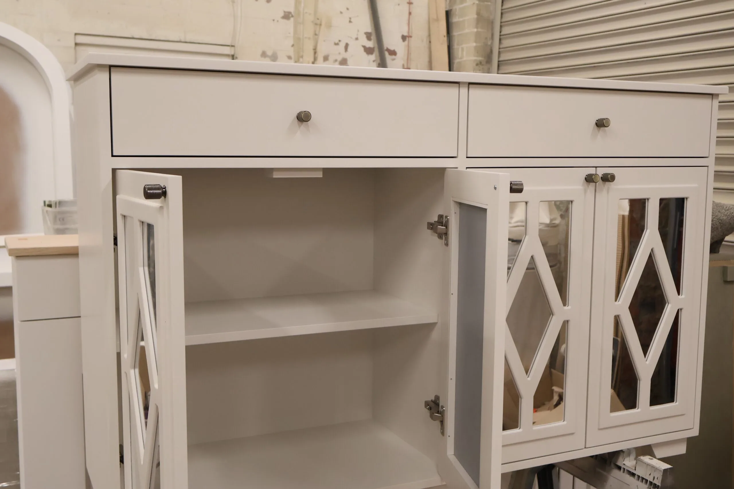 Custom TV cabinet/sideboard with drawers