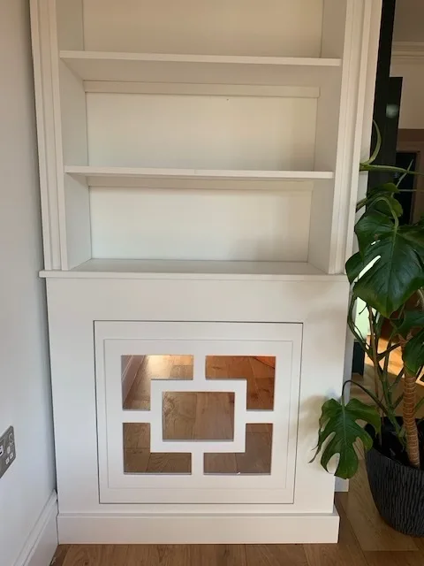 Luxury Bookcase Mirrored Radiator Cover