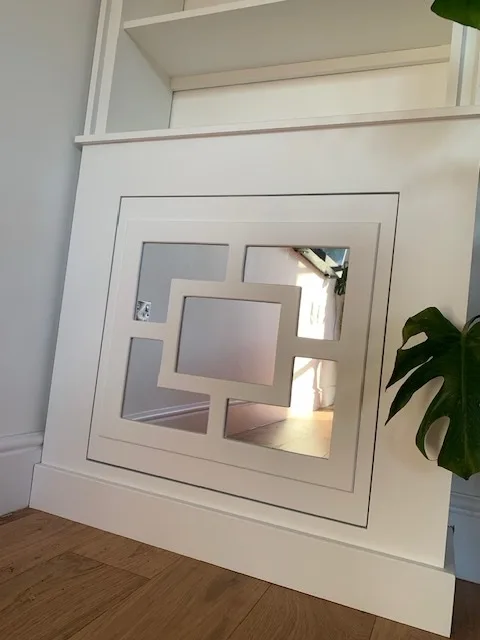Luxury Bookcase Mirrored Radiator Cover