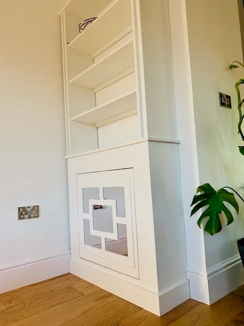 Luxury Bookcase Mirrored Radiator Cover