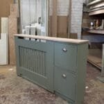 Radiator Cover with Shoe Storage and a Solid Oak Top