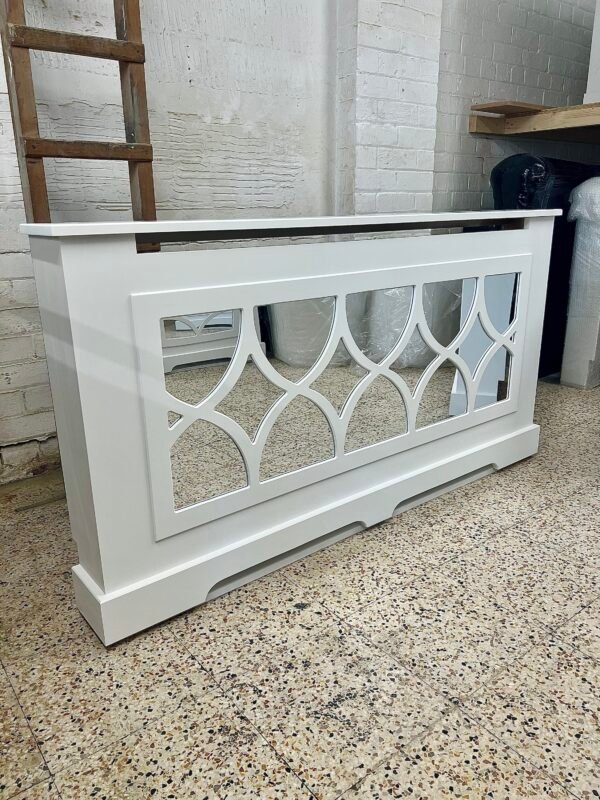 Medium Mirrored Radiator Cover, Florence Design 90cm H x 140cm W x 17cm D