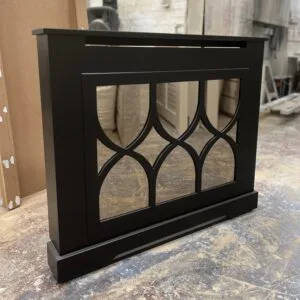 Luxury Radiator cabinet, The Florence Mirrored, Black, Smoked Mirror