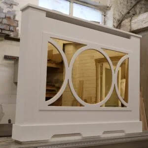Mirrored Radiator Cover - Large Circular Fretwork