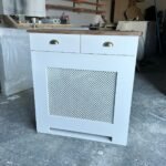Bespoke Radiator Cover With Drawers And Solid Oak Top, Grill Design