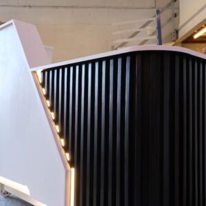 Bespoke Luxury Reception Desk, White & Black