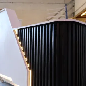 Bespoke Luxury Reception Desk, White & Black