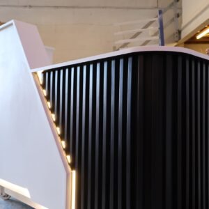 Bespoke Luxury Reception Desk, White & Black