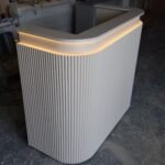 Bespoke Luxury Reception Desk, Farrow & Ball Joas White